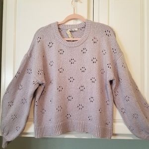 NWT Madewell large light purple sweater
